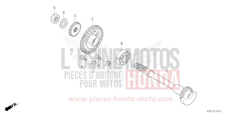 BALANCIER de CRF150R "Grandes Roues" EXTREME RED (R292) 2022